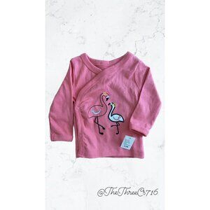 Koala Baby Newborn 0-3 M Layette set TOP ONLY NWT Pink Flamingo